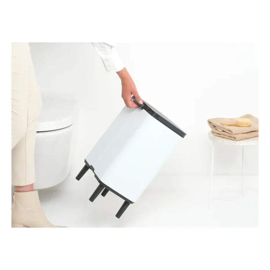 Cubo de basura Bo alto 12 L, Blanco