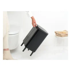 Cubo de basura Bo alto 12 L, Negro mate