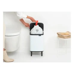 Cubo de basura Bo alto 7 L, Blanco