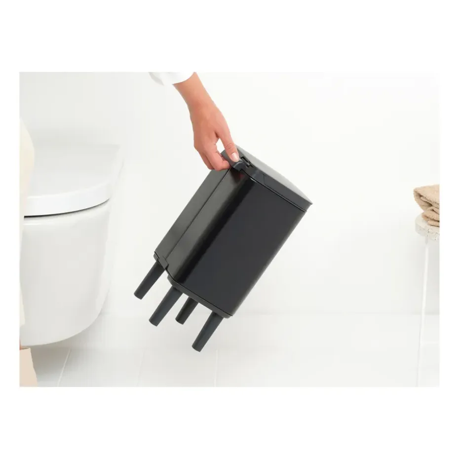Cubo de basura Bo alto 4 L, Negro mate