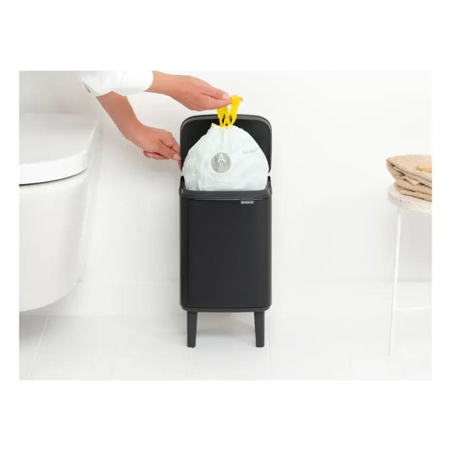 Cubo de basura Bo alto 4 L, Negro mate
