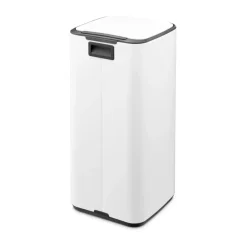 Cubo de basura con pedal Bo 30 L, Blanco