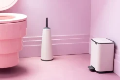 Cubo de basura con pedal Bo 4 L, Blanco