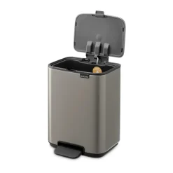 Cubo de basura con pedal Bo 4 L, Platino