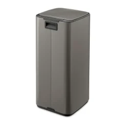 Cubo de basura con pedal Bo 30 L, Platino