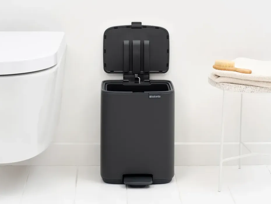 Cubo de basura con pedal Bo 7 L, Mineral Infinite Grey