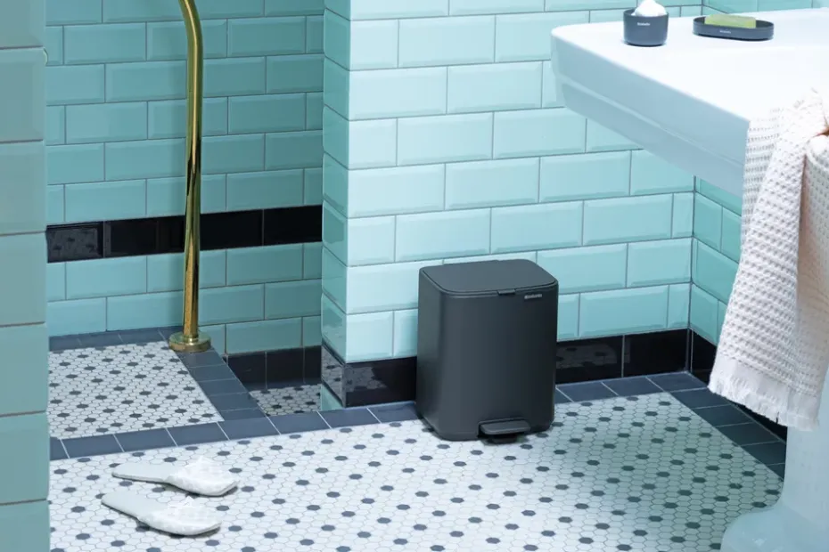 Cubo de basura con pedal Bo 7 L, Mineral Infinite Grey