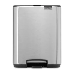 Cubo de basura con pedal Bo 7 L, Acero mate antihuellas