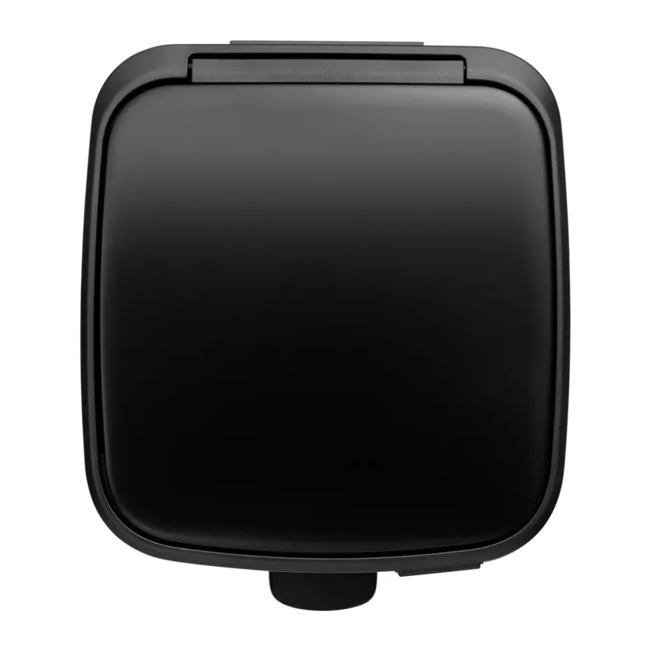 Cubo de basura con pedal Bo 30 L, Negro mate