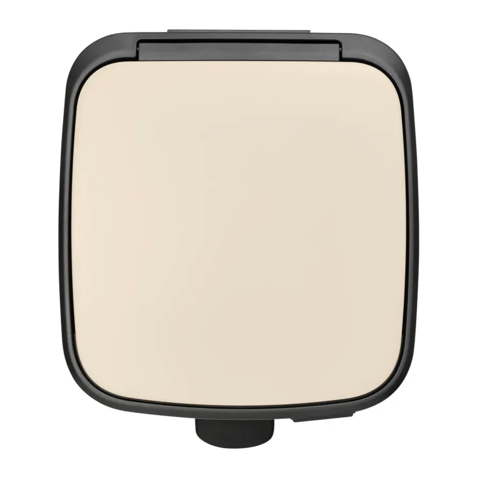 Cubo de basura con pedal Bo 30 L, Beige suave