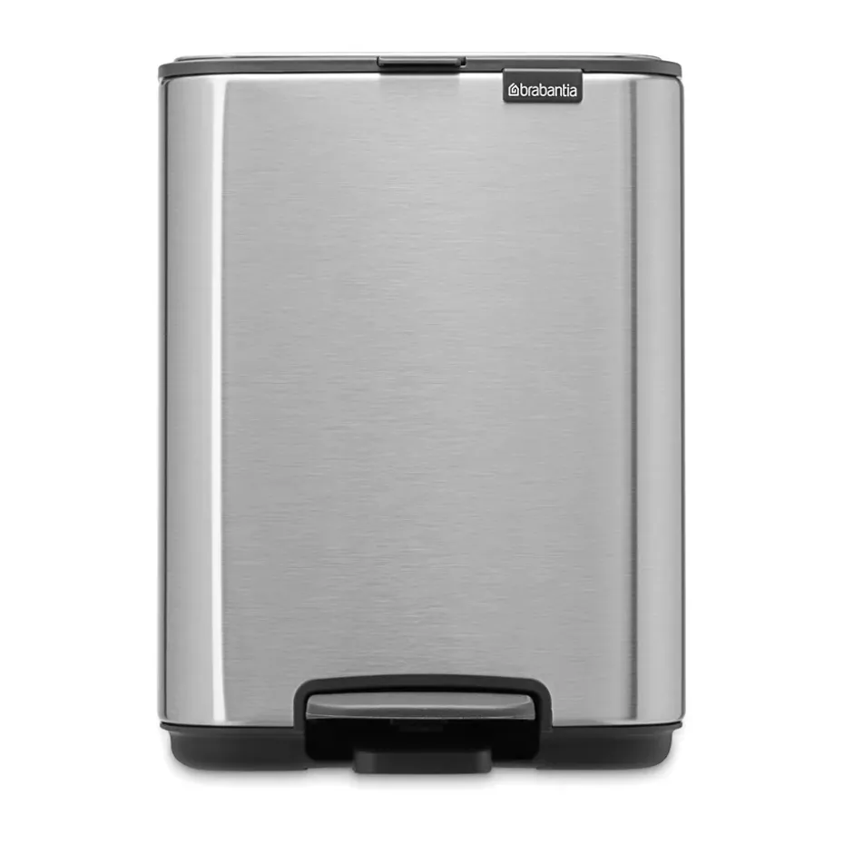 Cubo de basura con pedal Bo 4 L, Acero mate antihuellas