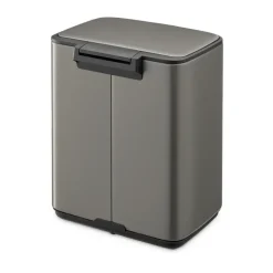 Cubo de basura con pedal Bo 7 L, Platino