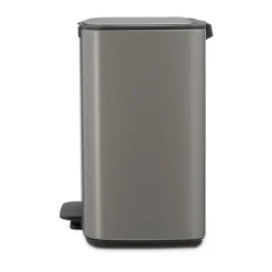 Cubo de basura con pedal Bo 12 L, Platino