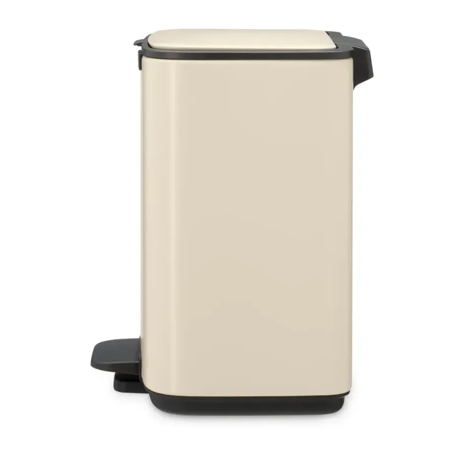 Cubo de basura con pedal Bo 4 L, Beige suave