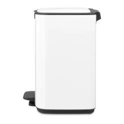Cubo de basura con pedal Bo 7 L, Blanco