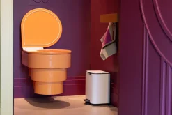 Cubo de basura con pedal Bo 7 L, Blanco