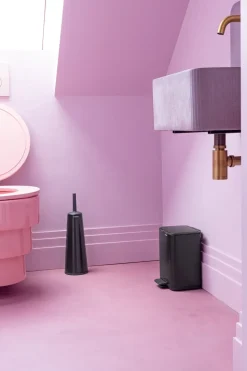 Cubo de basura con pedal Bo 4 L, Negro mate