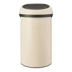 Cubo de basura redondo Touch Bin 60 L, Soft Beige