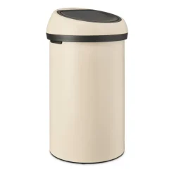 Cubo de basura redondo Touch Bin 60 L, Soft Beige