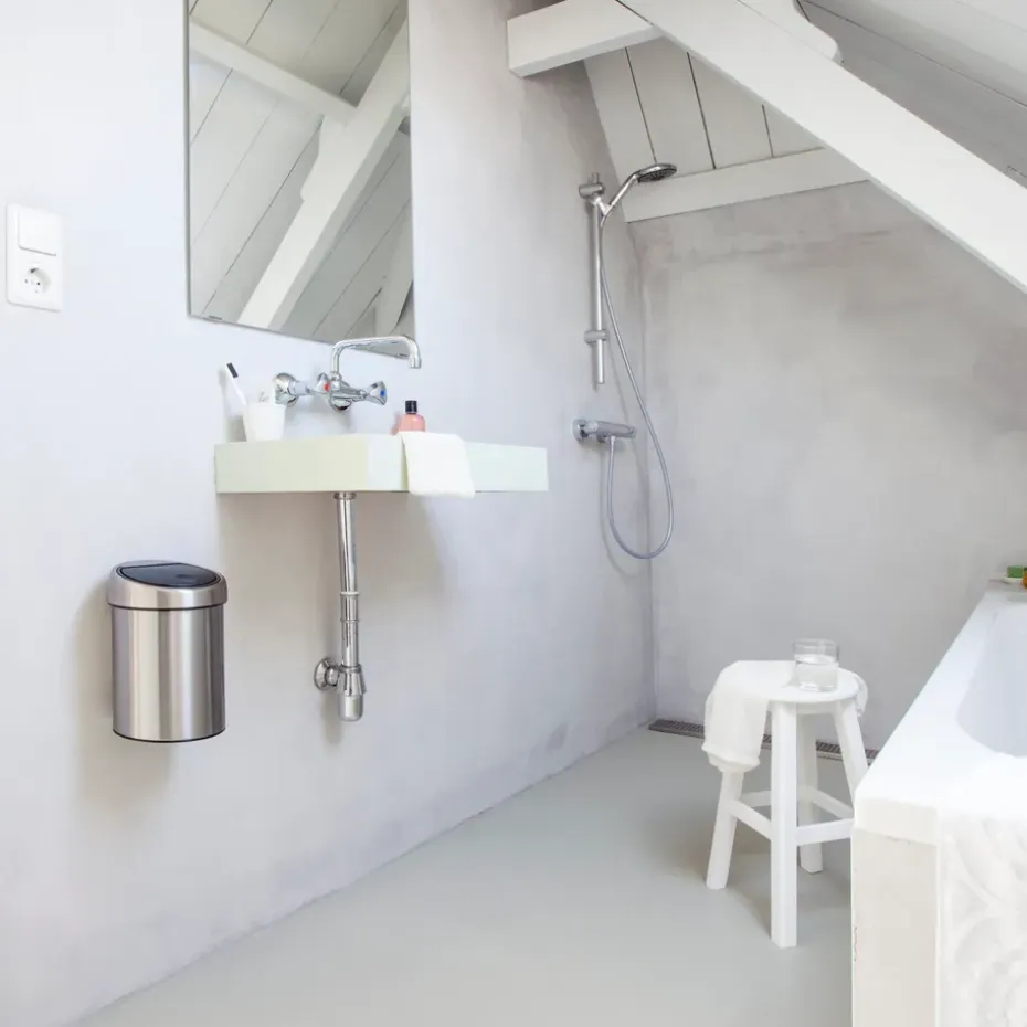 Cubo de basura Touch Bin, 3L, acero mate