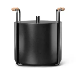 Cubo de leña y ceniza Port, Black