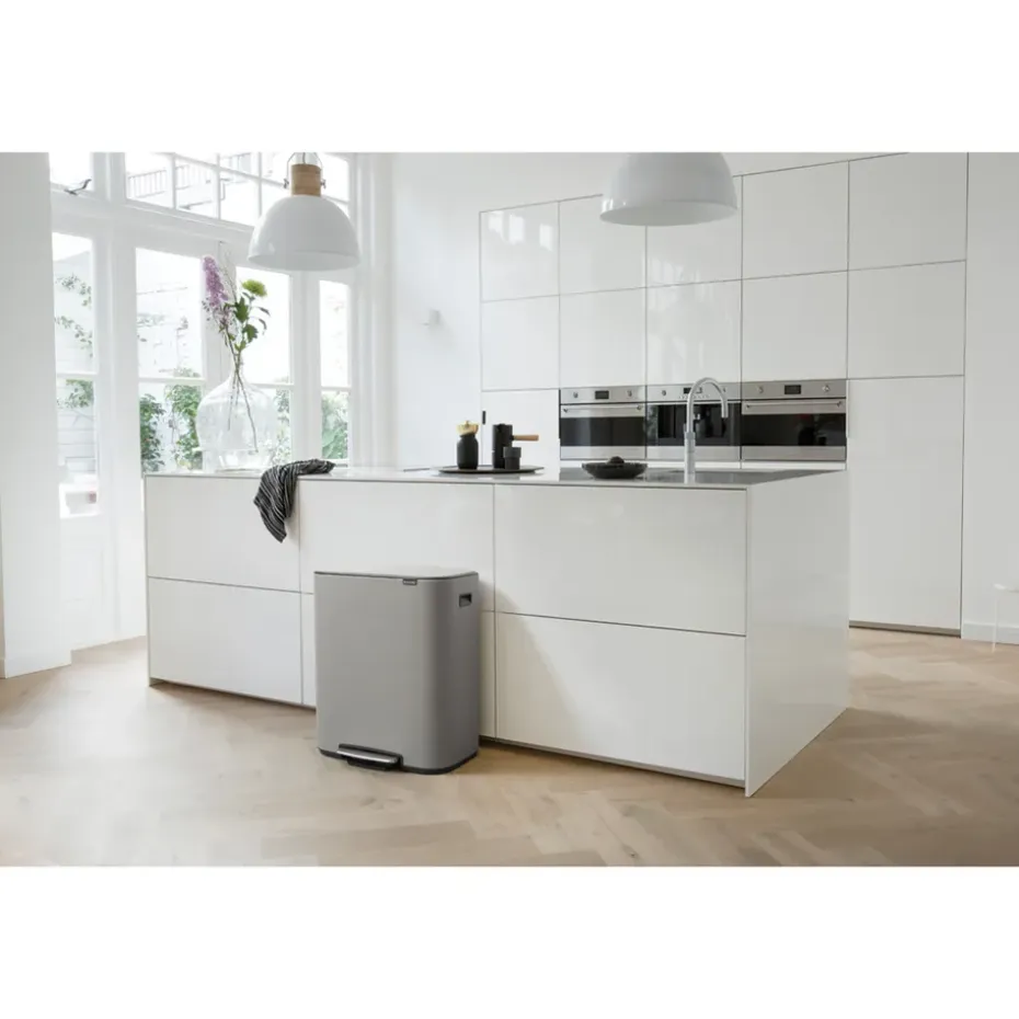 Cubo de pedal Bo 60 L, Mineral concrete grey