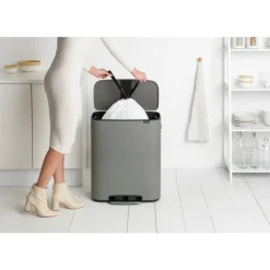 Cubo de pedal Bo 60 L, Mineral concrete grey