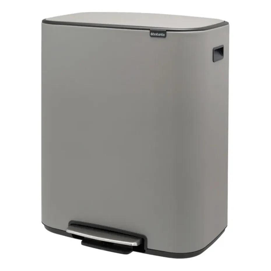 Cubo de pedal Bo 60 L, Mineral concrete grey