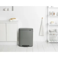 Cubo de pedal Bo 60 L, Mineral concrete grey