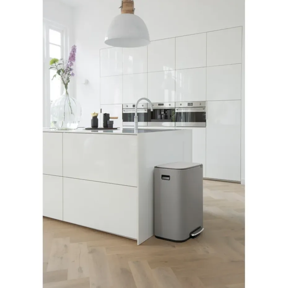 Cubo de pedal Bo 60 L, Mineral concrete grey