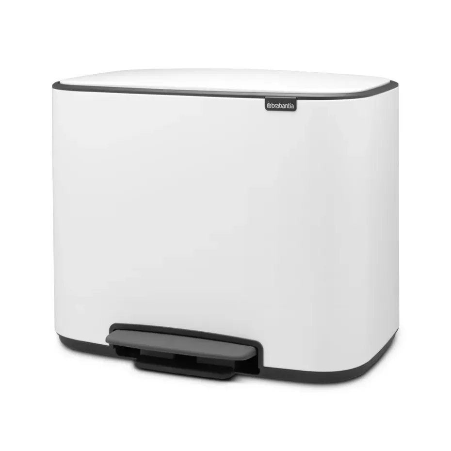 Cubo de pedal Bo 36L, blanco