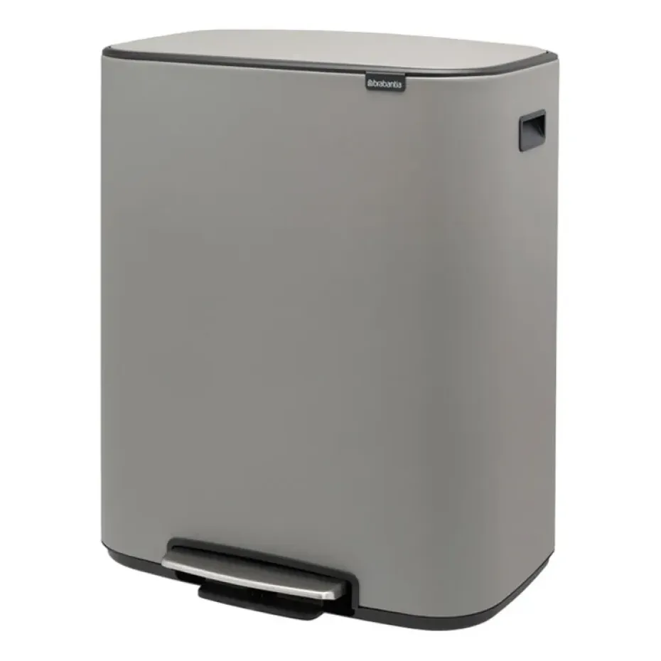 Cubo de pedal Bo 2x30 L, Mineral concrete grey