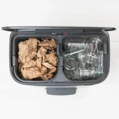 Cubo de pedal Bo 2x30 L, negro