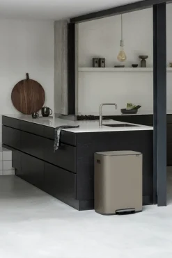 Cubo de pedal Bo 2x30 L, Platinum