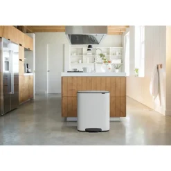 Cubo de pedal Bo 2x30 L, White