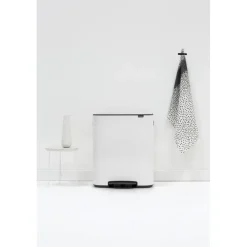 Cubo de pedal Bo 2x30 L, White