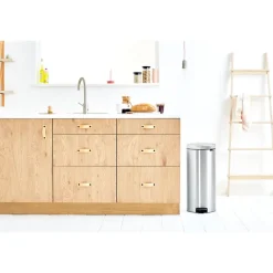 Cubo de pedal new Icon 30L, Matt steel fingerprint proof