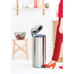 Cubo de pedal new Icon 30L, Matt steel fingerprint proof