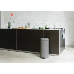 Cubo de pedal new Icon 30L, Mineral concrete grey