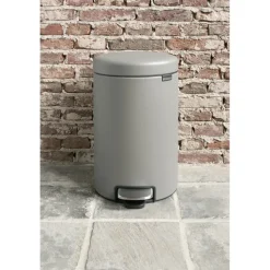 Cubo de pedal newIcon 12L, Mineral concrete grey