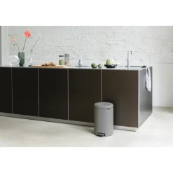 Cubo de pedal newIcon 20L, Mineral concrete grey