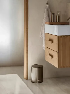 Cubo de pedal Tubo 3 L, Brass