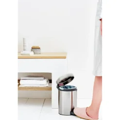 Cubo pedal newIcon 3L, Matt steel fingerprint proof