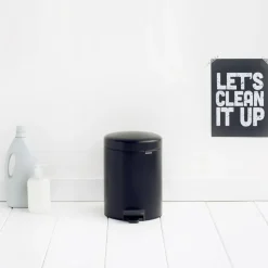 Cubo pedal newIcon 5L, Matt black (negro)