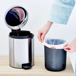 Cubo pedal newIcon 5L, Matt steel