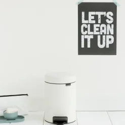 Cubo pedal newIcon 3L, White (blanco)