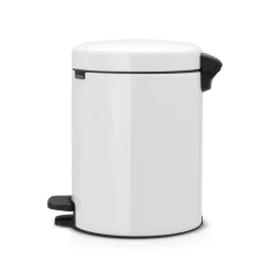 Cubo pedal newIcon 5L, White (blanco)