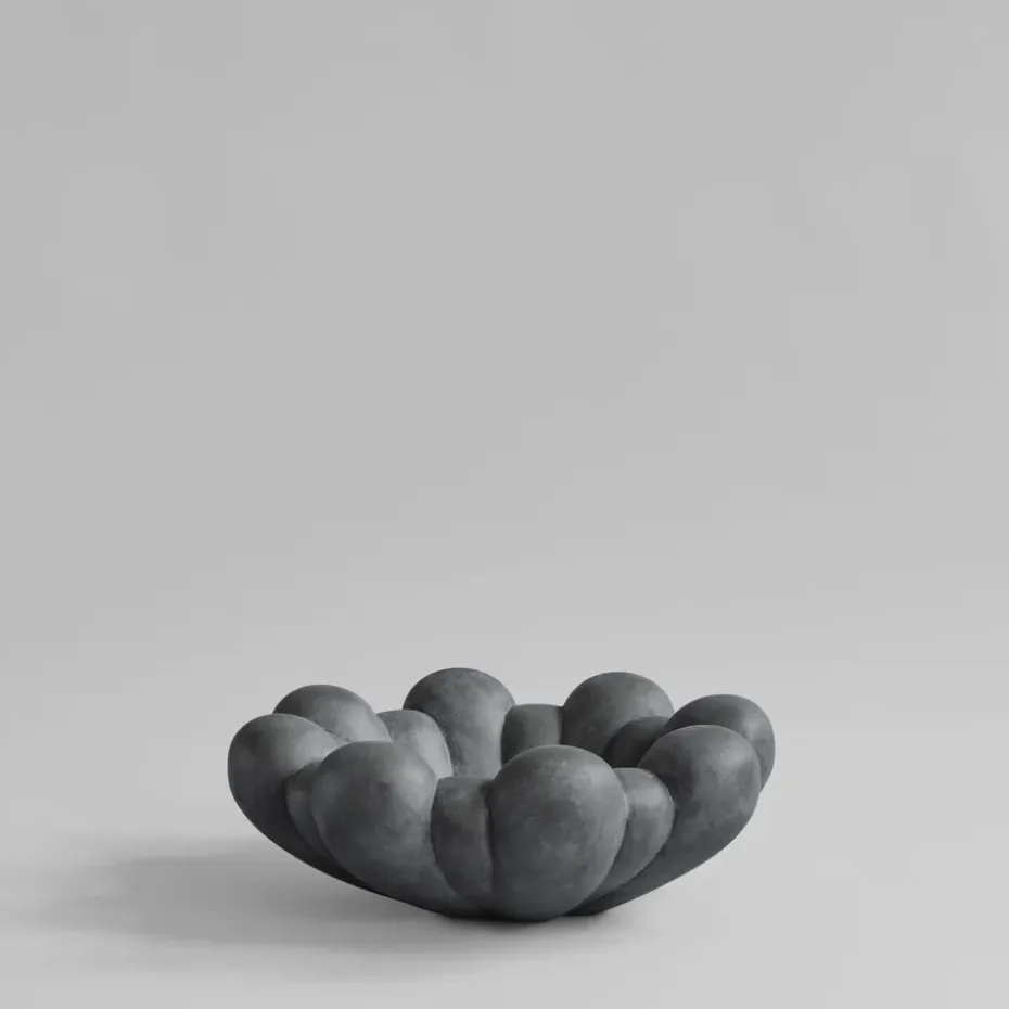 Cuenco grande Bloom tray, Gris oscuro