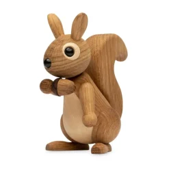 Decoración ardilla Hazel 11,5 cm, Roble