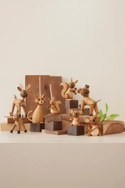 Decoración ardilla Hazel 11,5 cm, Roble